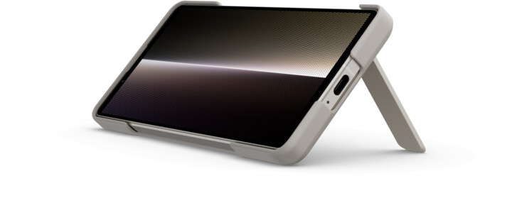 Sony zadní kryt pro Sony Xperia 1 V 5G se stojánkem, šedá_1875951127
