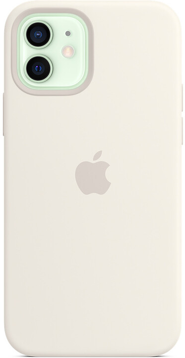 Apple silikonový kryt s MagSafe pro iPhone 12/12 Pro, bílá_1033980418