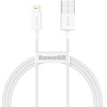 BASEUS kabel Superior Series USB-A - Lightning, rychlonabíjecí, 2.4A, 1m, bílá_1907712858
