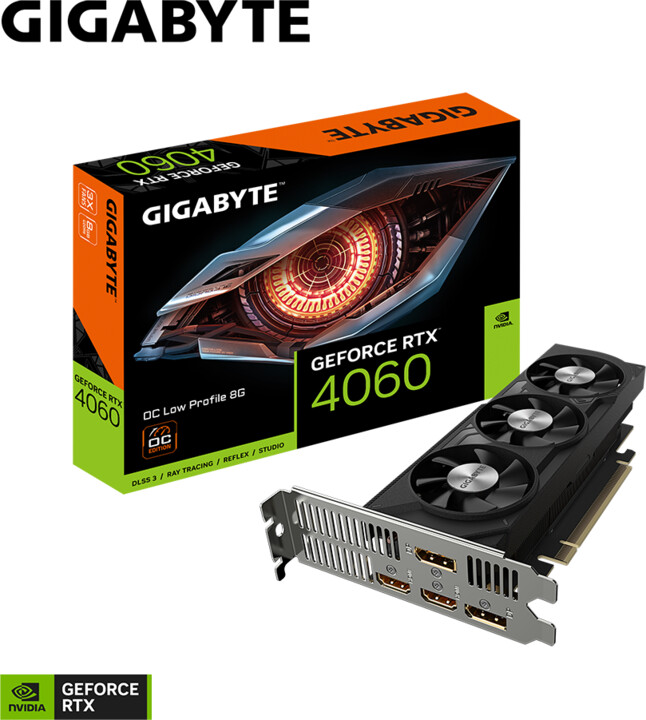 GIGABYTE GeForce RTX 4060 OC Low Profile 8G, 8GB GDDR6_16013550