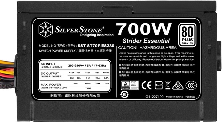 SilverStone Strider Essential ST70F-ES230 - 700W_525796174