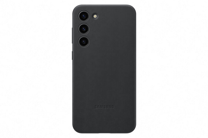 Samsung kožený zadní kryt pro Galaxy S23+, černá_1917062927