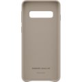 Samsung kožený zadní kryt pro Samsung G973 Galaxy S10, šedá_46687938
