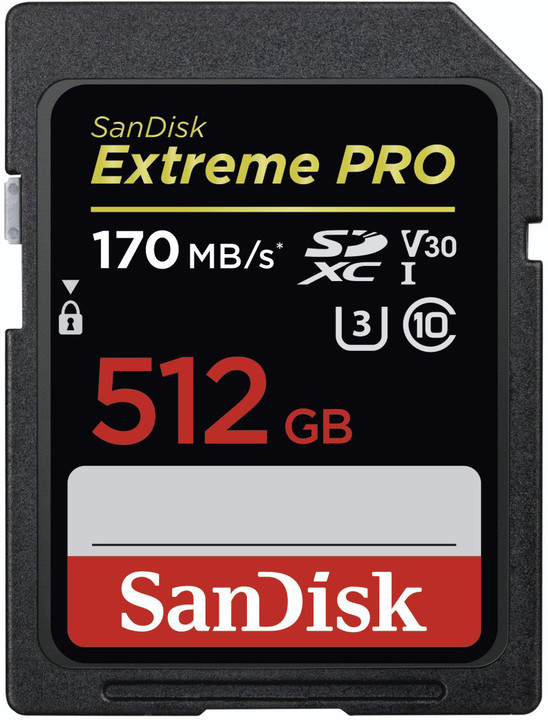 SanDisk SDXC Extreme Pro 512GB 170MB/s UHS-I U3 V30_1081871226