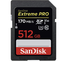 SanDisk SDXC Extreme Pro 512GB 170MB/s UHS-I U3 V30 SDSDXXY-512G-GN4IN