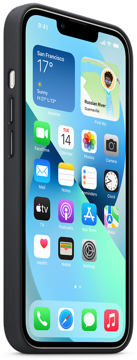 Apple kožený kryt s MagSafe pro iPhone 13, temně inkoustová_1470070495
