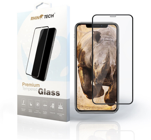 RhinoTech 2 ochranné tvrzené sklo 2.5D sklo pro Xiaomi Mi 8 Lite (Full Glue), černá_781970270