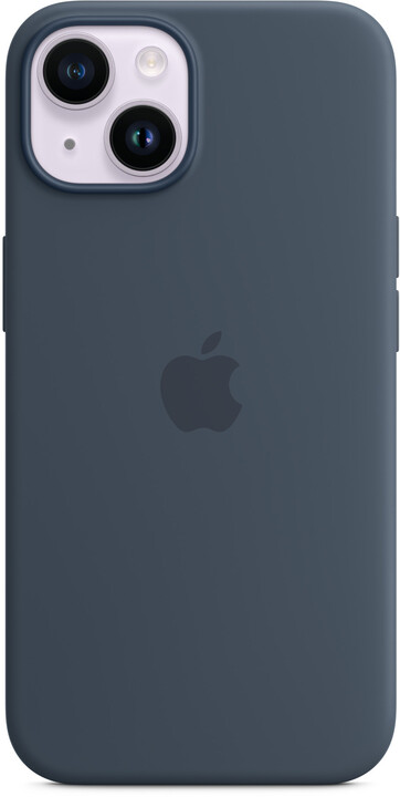 Apple Silikonový kryt s MagSafe pro iPhone 14, bouřkově modrá_804469268