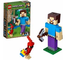 LEGO® Minecraft® 21148 Minecraft velká figurka: Steve s papouškem_814286051