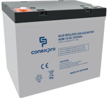 Conexpro baterie AGM-12-55, 12V/55Ah, Lifetime_38143206