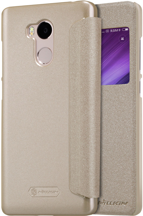 Nillkin Sparkle Leather Case pro Xiaomi Redmi 4 Pro, zlatá_999801605
