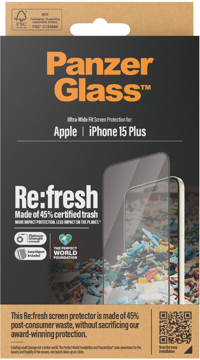 PanzerGlass ochranné sklo Re:Fresh pro Apple iPhone 15 Plus_244185294
