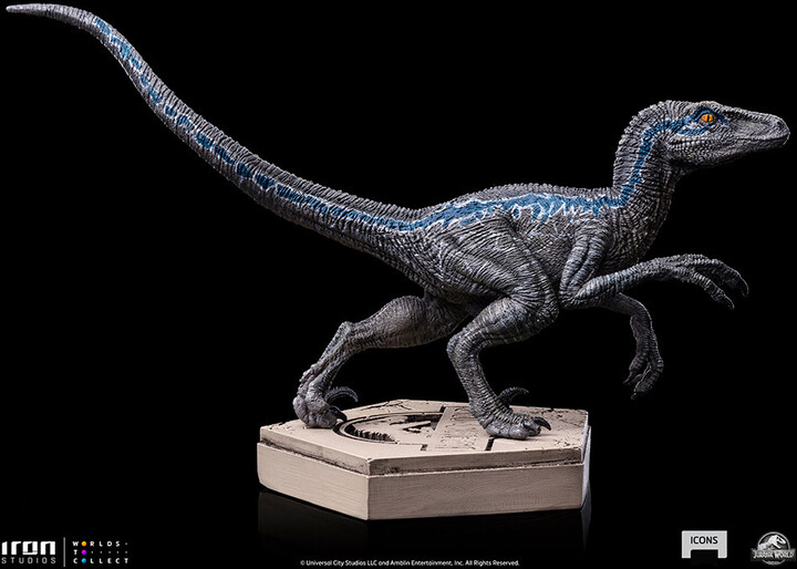 Figurka Iron Studios Jurassic World - Velociraptor Blue - Icons_602446658