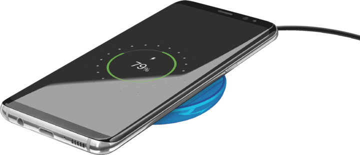 Trust Primo Wireless Charger for smartphones, 5W, modrá_385156983