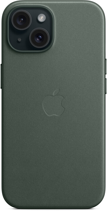 Apple kryt z tkaniny FineWoven s MagSafe na iPhone 15, listově zelená_192761330
