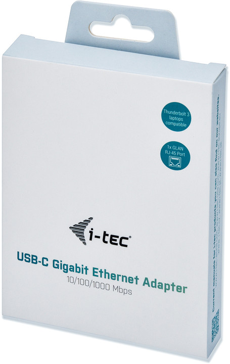 i-tec USB C adapter Metal Gigabit Ethernet 1x USB-C na RJ-45 LED_2133471520