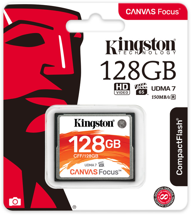 Kingston CompactFlash Canvas Focus 128GB 150MB/s_1913964350