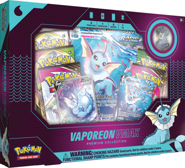 Karetní hra Pokémon TCG: Eevee Evolution VMAX Premium Collection - Vaporeon