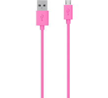 Belkin Mixit USB/microB, 2m, růžová_1262514201
