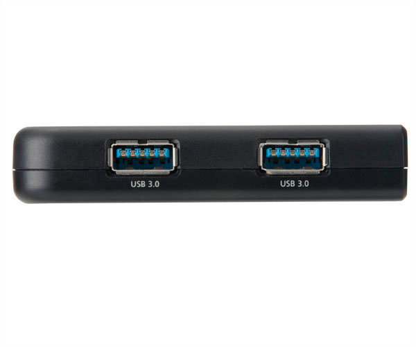 Akasa USB hub Bullet, 4 port, USB3.0, s adaptérem, černá_580510917