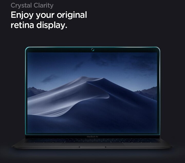 Spigen ochranné sklo Glass FC pro MacBook Air 13"/Pro 13", černá