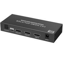 PremiumCord HDMI 2.1 splitter 1-2 porty, 8K@60hz, 4K@120Hz, 1080p, HDR+_1005664428