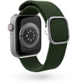 EPICO textilní pletený pásek pro Apple Watch 38/40/41 mm, olivově zelená_646499459