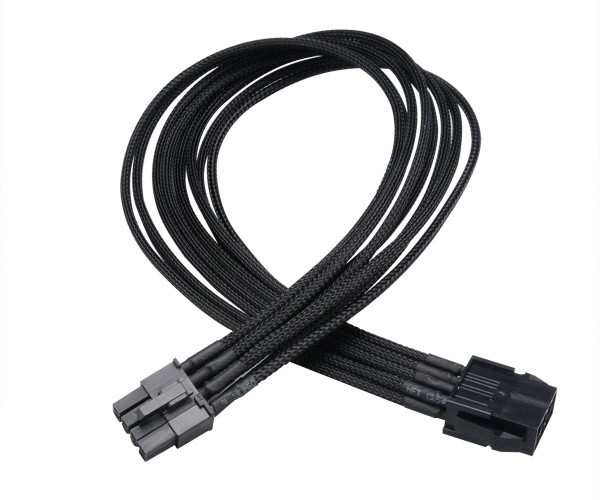 Akasa (AK-CBPW09-40BK), Flexa V8, 40cm 8-pin VGA power cable extension_1338292854