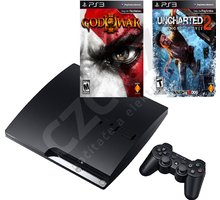 Sony PlayStation 3 - 320GB + God of War III + Uncharted 2_203206906
