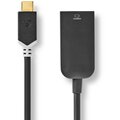 Nedis adaptér USB-C - HDMI (M/F), 4K@60Hz, 20cm, černá_1545076992
