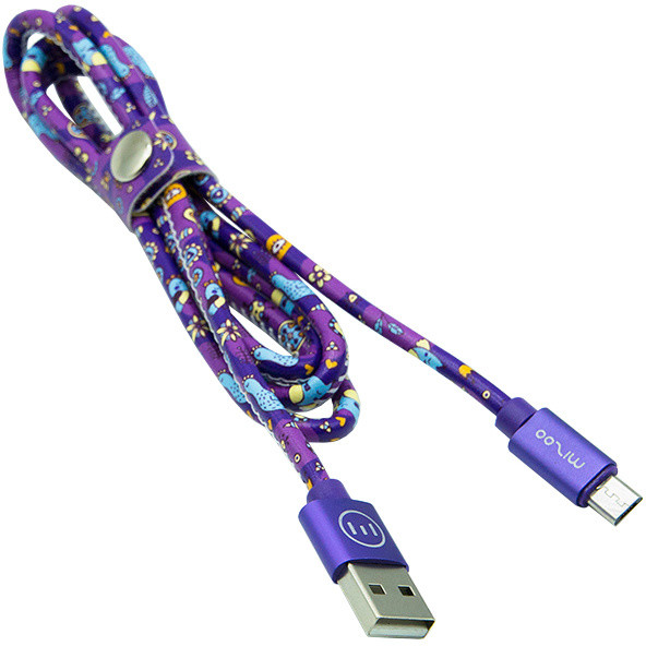 MIZOO USB/ micro USB kabel X51, fialový_378164047