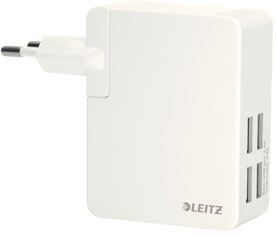 Leitz Complete - Síťový adaptér - USB - 4.8 A - 4 výstupní konektory - bílá_2041442101