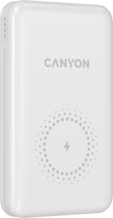 CANYON powerbanka PB-1001W, 10000mAh, PD&amp;QC3.0, bílá_2049022238