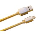 Remax datový kabel s micro USB, gumový, zlatá_2116314835