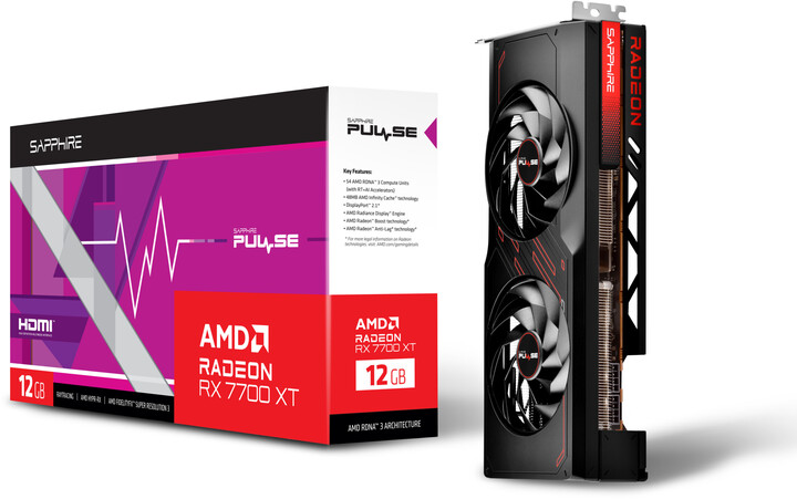 Sapphire PULSE AMD Radeon™ RX 7700 XT GAMING 12GB, 12GB GDDR6_462809648