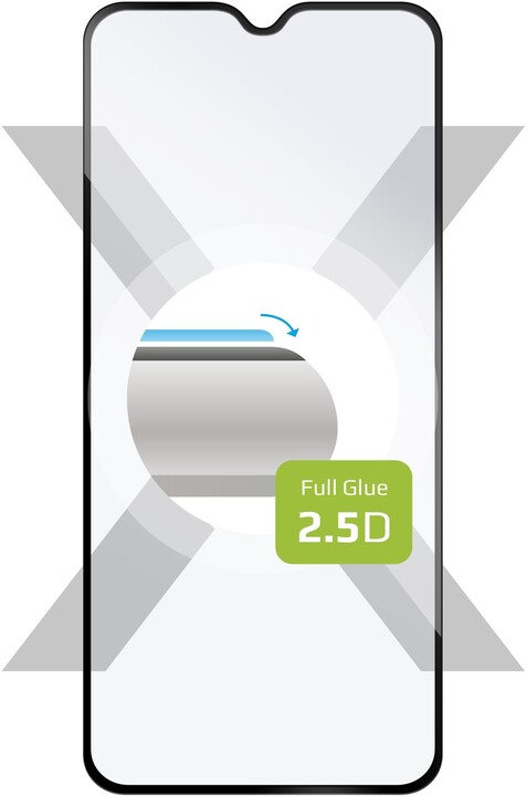 FIXED ochranné tvrzené sklo Full-Cover pro Xiaomi Redmi Note 8T, lepení přes celý displej, černá_2007178489