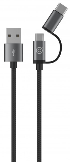 LAB.C USB-C a microUSB kabel 1,2 m, šedá_1320570447