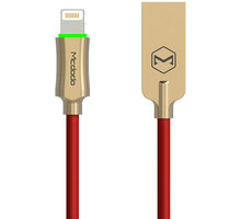 Mcdodo Knight datový kabel Lightning s inteligentním vypnutím napájení, 1.2m, červená_60927706