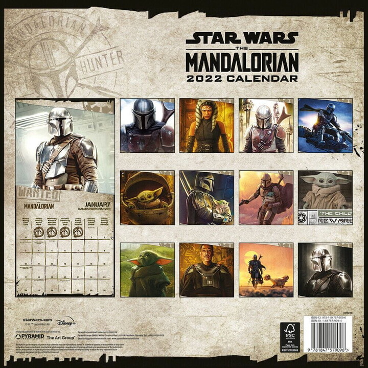 Kalendář 2022 - Star Wars: The Mandalorian