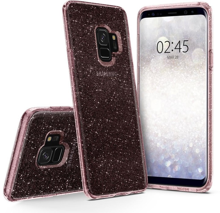 Spigen Liquid Crystal Glitter pro Samsung Galaxy S9, rose_298685062