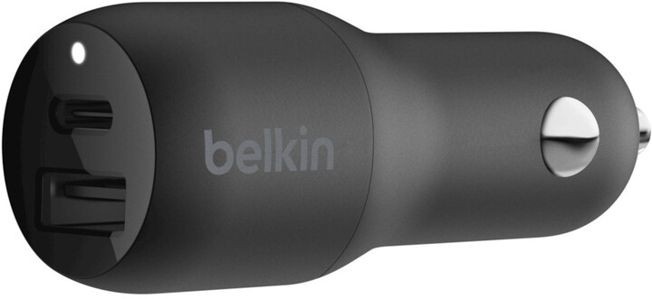Belkin duální nabíječka do auta 30W PowerDelivery 18W USB-C&amp;12W USB-A_1917414419