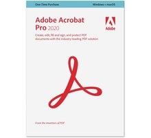 Adobe Acrobat Pro CZ 2020 (Windows + Mac) - BOX Poukaz 200 Kč na nákup na Mall.cz + O2 TV HBO a Sport Pack na dva měsíce