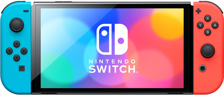 Nintendo Switch – OLED Model, červená/modrá_1989763028