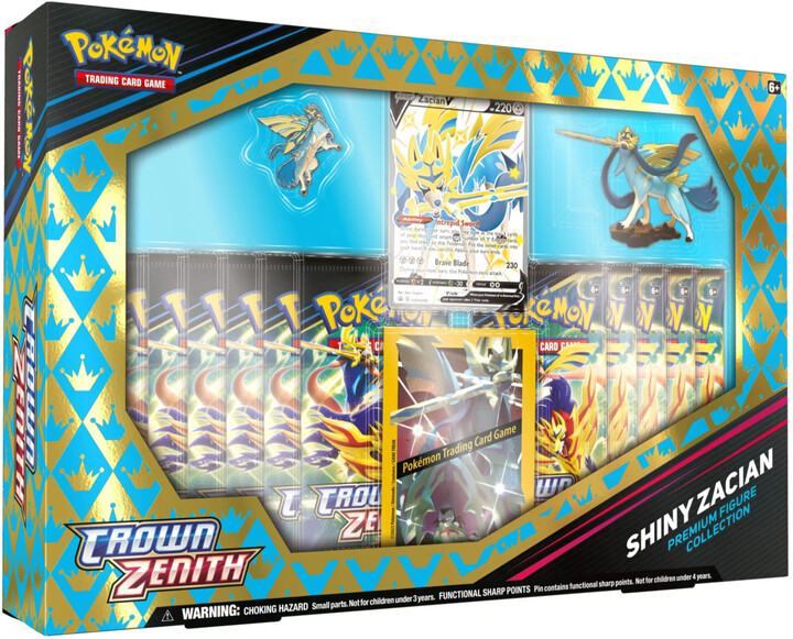 Karetní hra Pokémon TCG: Sword &amp; Shield Crown Zenith Premium Figure Collection - Shiny Zacian_289804127