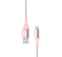 Belkin Prémiový Kevlar kabel, 2.4A, rose gold_2023781712