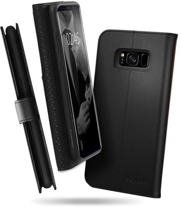 Spigen Wallet S pro Samsung Galaxy S8+, black_1839773795