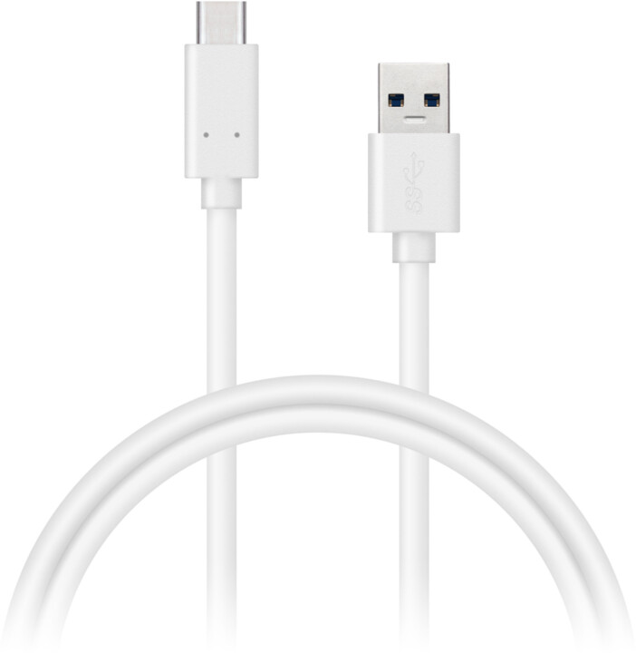 CONNECT IT Wirez USB-C (Type C) - USB, bílý, 2 m_452916076