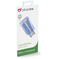 CellularLine cestovní nabíječka s USB výstupem, modrá_778749462