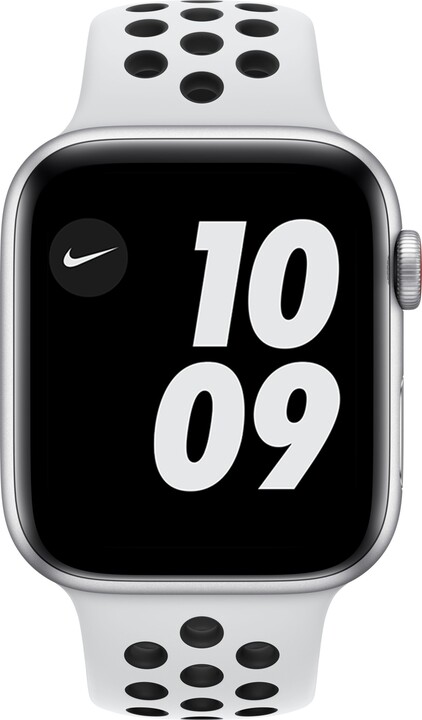 Apple Watch Nike SE Cellular, 44mm, Silver, Pure Platinum/Black Nike Sport Band_1289656178