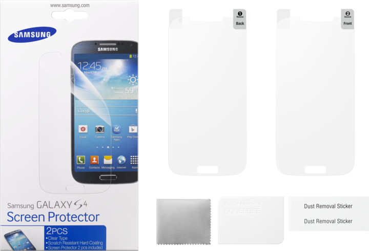 Samsung ochranná fólie na displej ET-FI950CTE pro Galaxy S 4 (i9505), transparentní_1881947372